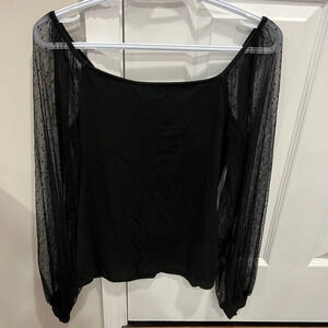 DOROSE Womens Mesh Long Sleeve Shirts Casual Blouses Tops